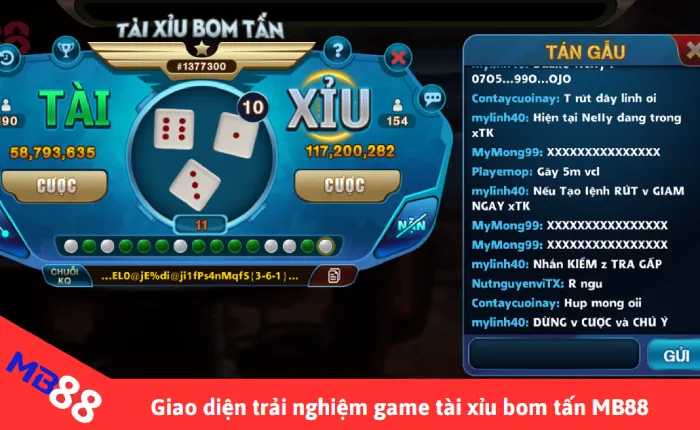 Tài xỉu online MB88 - Game đổi thưởng nhiều người chơi nhất 2 game tài xỉu MB88