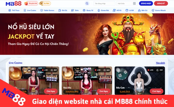 MB88 5 giao diện MB88