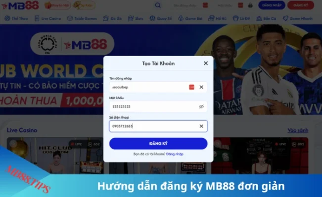 đăng ký mb88